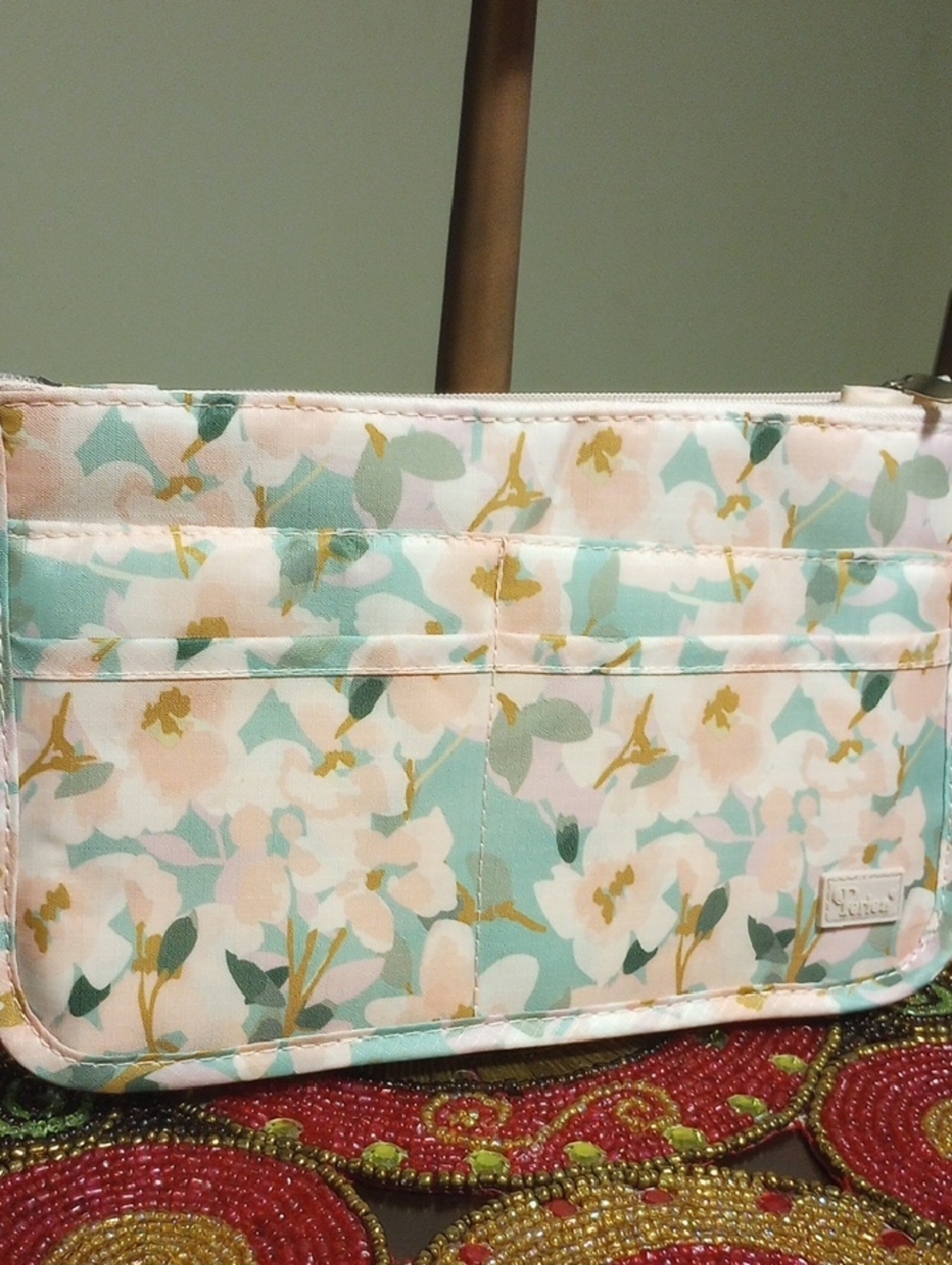 Purse Organizer Insert-Pink Floral - Picture 8 of 12